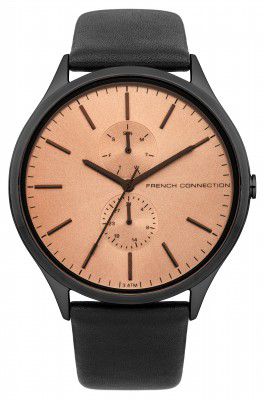 French Connection Analog Rose Gold Dial Mens Watch-FC1222T