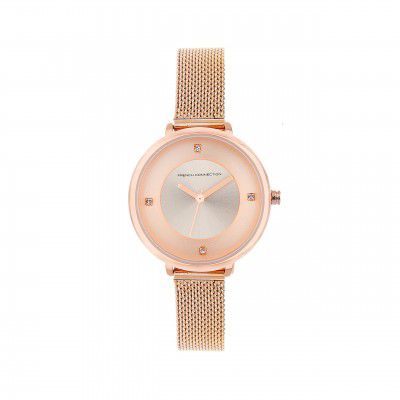 French Connection Analog Rose Gold Dial Women's Watch-FCN0007C-R