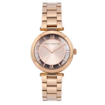 French Connection Analog Rose Gold Dial Women's Watch-FCL0001A