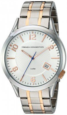 French Connection Analog Silver Dial Mens Watch-FC1260SRGMA