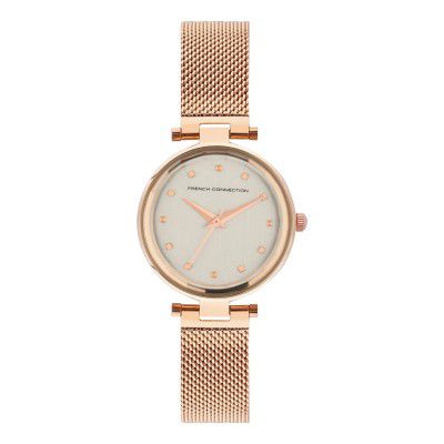 French Connection Analog White Dial Women's Stainless Steel Watch-Fcn00029D