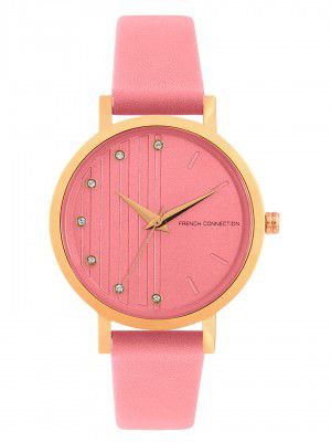 French Connection Analog Women's Watch (Dial Colored Strap)