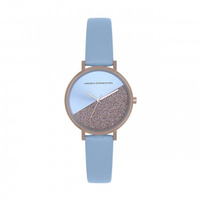 French Connection Analog Women's Watch (Dial Colored Strap)