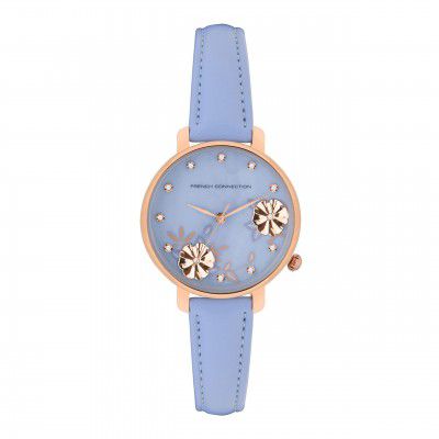 French Connection Analog Women's Watch (Dial Colored Strap)