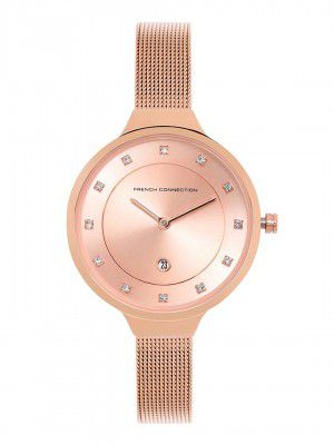 French Connection Analog Women's Watch (Dial Colored Strap)