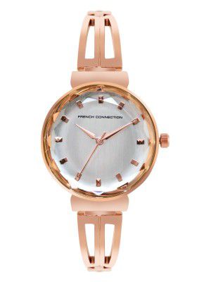 French Connection Black Dial Color Watch for Women