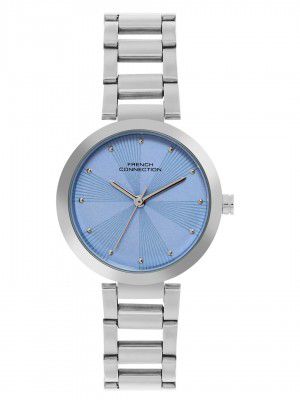 French Connection | Blue dial | Silver Strap | Quartz Watch for Women - FCN060A