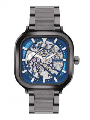 French Connection Blue Skeleton Dial Automatic Watch for Men - FCA27GNM