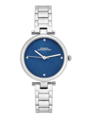 French Connection Blue Sunray Dial, Analog Watch for Women - FCN0166USM