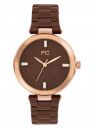 French Connection Colette Brown Round Analog Watch for Women - FCN00073D...