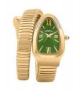 French Connection Eternelle Curve | Green Dial with Rose Gold Case | Roman Numerals Analog Watch for Women - FCN0142NGM...
