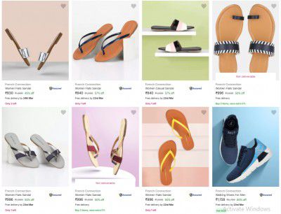 French Connection Footwear upto 80% off