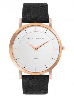 French Connection Leather Analog Silver Dial Men's Watch-Fcn00062G
