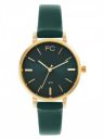 French Connection Luna | Green Dial | Rose Gold Tone Case | Green Leather Strap | Analog Watch for Women - FCN00071A...