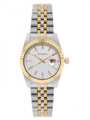French Connection Maverick White Round Dial Womens Analogue Watch FCS09TM-S