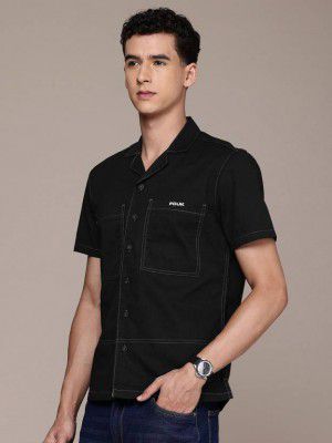 French Connection  Men Relaxed Fit Fit Solid Casual Shirt