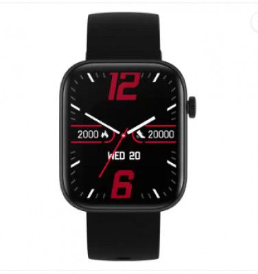 French Connection ROUGE Smartwatch (Black Strap, Standard Size)