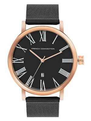 French Connection Spring-Summer 2023 Analog Black Dial Men's Watch-FCN00045D