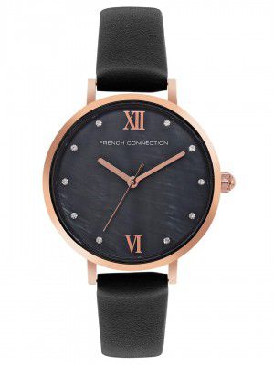 French Connection Spring-Summer Black Dial Women's Watch-FCN00065B