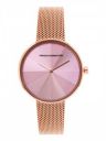 French Connection Stainless Steel Analog Rose Gold Dial Women's Watch-Fcl21-D, Band_White...