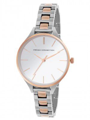 French Connection Stainless Steel Analog Silver Dial Women's Watch-Fcs003E