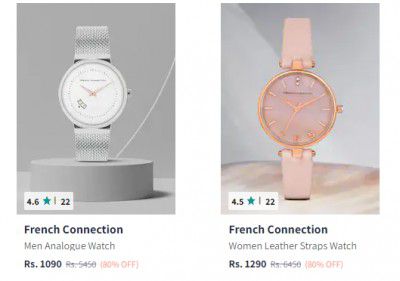 French Connection Watches @ Minimum 80% Off