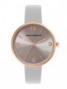 French Connection Women Grey Dial & Grey Leather Straps Analogue Watch FCN00019B...