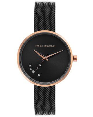 French Connection Women's Analog Watch Black Strap-FCL23-B