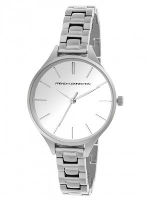 French Connection Women's Ella Analog Watch Silver Strap-FCS003A