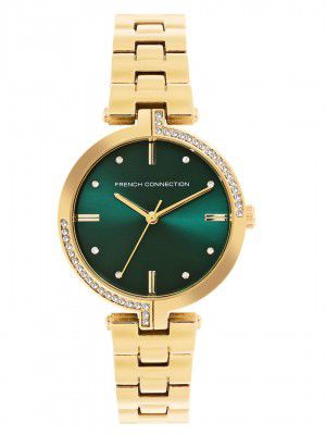 French Connection Women’s Green Dial Analog Watch - FCW10NGM