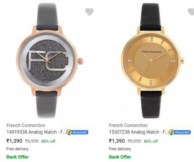 French Connection Wrist Watches @ Minimum 70% Off
