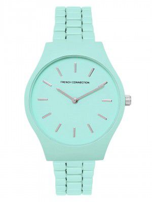 French Connection Zest Green Round Dial Womens Analogue Watch FCS05G