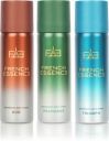 FRENCH ESSENCE Combi Pack of Oud,Triumph,Recharge Deodorant Spray - For Men (150 ml, Pack of 3)...
