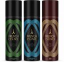FRENCH ESSENCE Unisex Deo (150 ml, Pack of 3)...