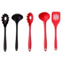 Frenchware Ladle & Server (Black & Red) Slotted Turner (Red)...