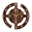Freny Exim 10 Inch Wooden Wall Clock (Wenge, Small Size, 25cm x 25cm)-027...
