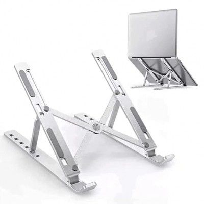 FreshDcart FDC287 Foldable Laptop Stand Aluminum Laptop Stand with Multiangle Adjustable 