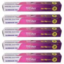 Freshee 30gm Disposable Silver Foil Roll Pack of 5, 11 Micron Thick Aluminium Foil for Food Wrapping Delivery & Oven Baking...