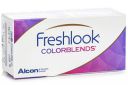 Freshlook Colorblends Contact Lens with Lens Case & Solution - 2 Pieces (-7,Blue)...