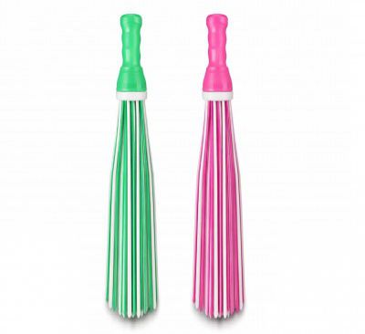 FRESHOME Heavy-Duty Kharata Plastic Bathroom Broom|250 Gm|22 Inches |Pack Of 2,Multicolour