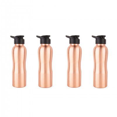 Frestol Copper Designer Sipper Bottle Set of 4