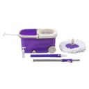 Frestol Plastic Mop with Wheel+1 Refill+Rod - Purple...