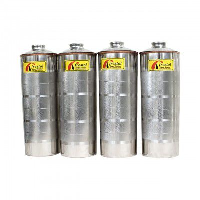 Frestol Steel Copper designsner Bottle, 1 Liter, Set of 4