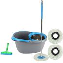 Frestol Steel Mop +3 Refill+Rod + Wiper - Grey/Blue...