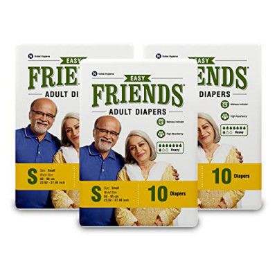 Friends Easy Adult Diapers Tape Style - 30 Count (Small) 