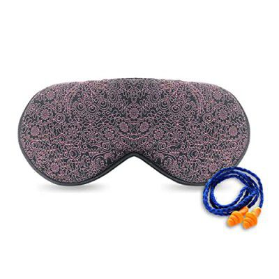 Friends of Meditation 100% Mulberry Silk Eye Mask, Super Smooth Sleep Mask and Blind Fold (Red Print)