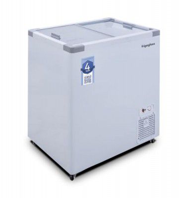 Frigoglass glass top 225L Double door Sliding freezer
