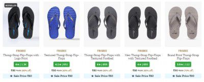 Frisbee MEN'S Footwear Starting @ ₹49/-