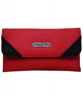 Fristo Womens Clutch(FRW-052) Red and Black