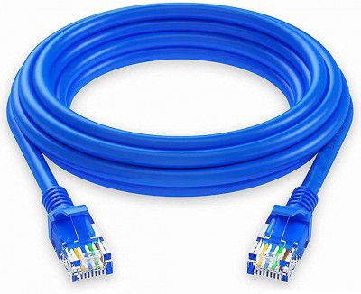 FRIWOL CAT 5 LAN Cable RJ45 Ethernet Cable, Network, Patch, Internet Cable - Supports High Speed Gigabit Data Transfer - 5 Meter
